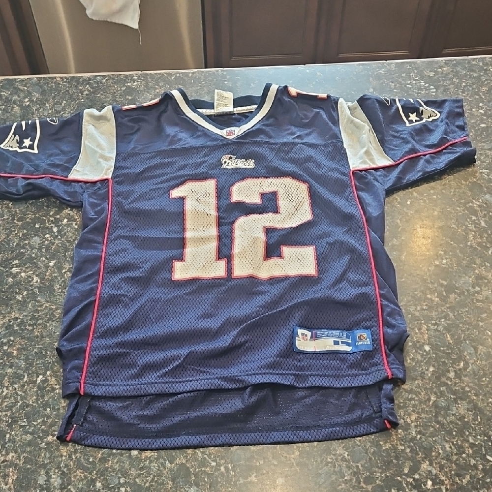 Reebok Navy and Silver Kids Jersey